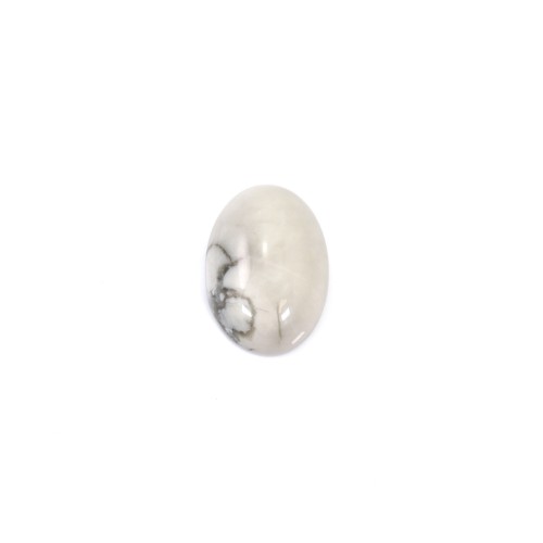 Cabochon howlite oval 8x12mm x 2pcs