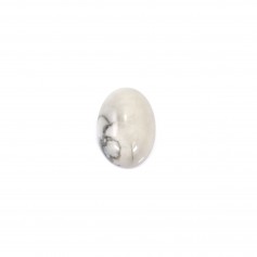Cabochon howlite ovale 8x12mm x 2pcs