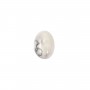 Cabochon howlite ovale 8x12mm x 2pcs