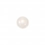 Cabochon jade blanc rond 8mm x 4pcs