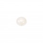 Cabochon jade blanc rond 8mm x 4pcs
