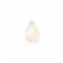 Cabochon jade blanc goutte 6x9mm x 4pcs