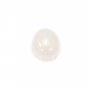 Cabochon jade blanc ovale 13x18mm x 1pc