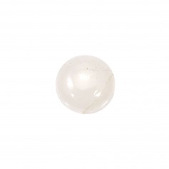 Cabochon jade blanc rond 14mm x 1pc