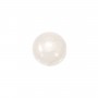 Cabochon jade blanc rond 14mm x 1pc