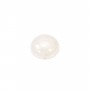 Cabochon jade blanc rond 14mm x 1pc