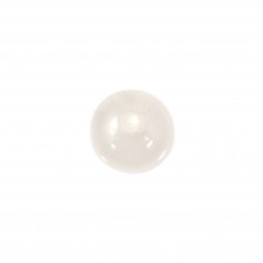 Cabochon jade blanc rond 12mm x 2pcs
