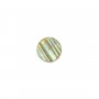 Cabochon labradorite, rond plat 8mm x 1pc