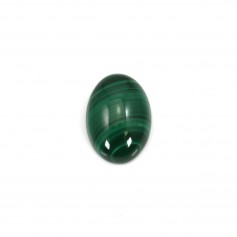 Cabochon Malachite Ovale 13x18mm  x 1pc