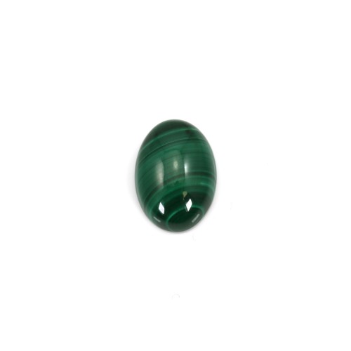 Cabochon malachite oval 6x8mm  x 2pc
