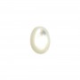 Cabochon ovale 13x18 mm Nacre Blanc x1pc