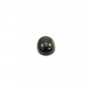 Cabochon d'obsidienne, de forme ovale, 9x11mm x 1pc