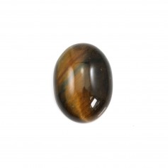 Cabochon oeil de tigre ovale 15x20mm x 1pc