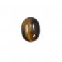 Cabochon oeil de tigre oval 13x18mm x 1pc