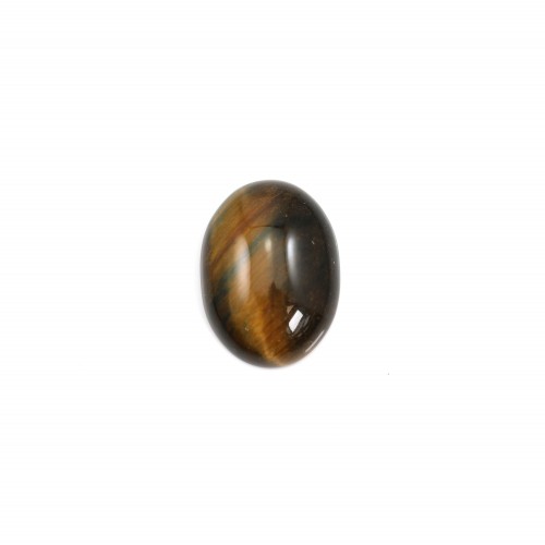 Cabochon oeil de tigre oval 10x14mm x 2pcs