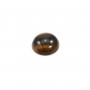 Cabochon Oeil de Tigre Rond-plat 12mm x 1pc