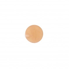Cabochon de pierre de soleil, de forme ronde plate, 8mm x 1pc