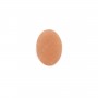 Cabochon de pierre de soleil, de forme ovale plate, 10x14mm x 1pc