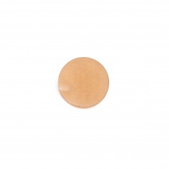 Cabochon de pierre de soleil, de forme ronde plat , 10mm x 1pc