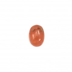 Cabochon de rhodochrosite rose, de forme ovale, et de taille 5x7mm x 2pcs