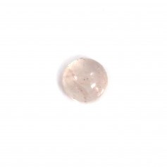 Cabochon Quartz Rose Rond-plat 4mm x 10pcs
