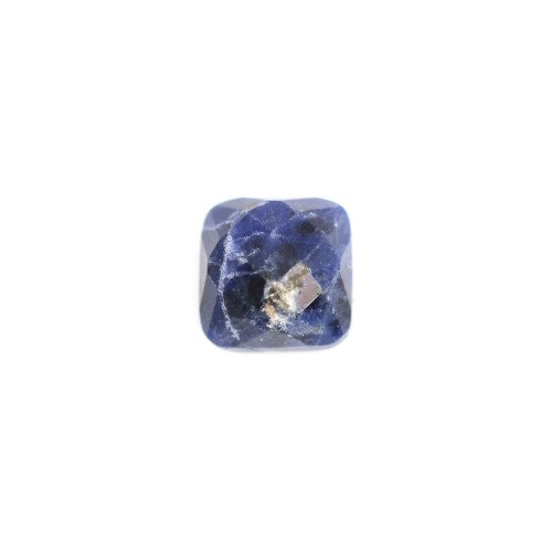 Cabochon sodalite carré facette 10mm x 1pc