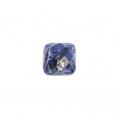 Cabochon sodalite carré facette 10mm x 1pc