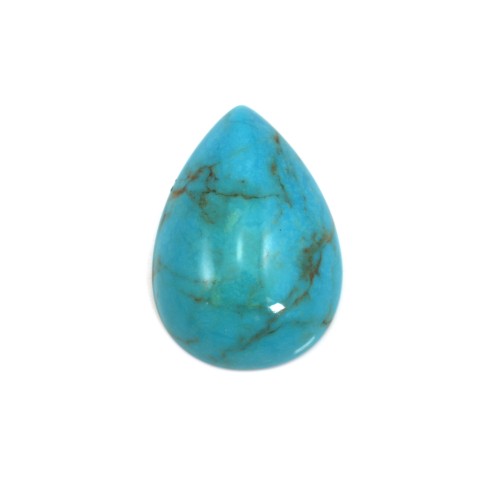 Cabochon Turquoise goutte 18x25mm x1pc