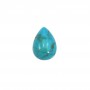 Cabochon Turquoise goutte 6x9mm x1pc