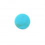 Cabochon Turquoise rond plate 10mm x1pc