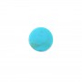 Cabochon Turquoise rond plate 8mm x1pc