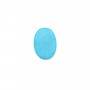 Cabochon Turquoise Ovale plate 10x14mm x1pc