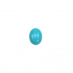 Cabochon Turquoise Ovale 6x8mm x1pc