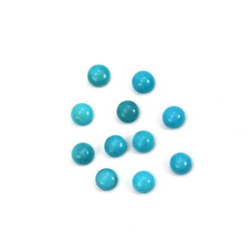 Round Turquoise Cabochon 2mm x 2pcs