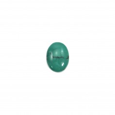 Cabochon turquoise ovale 7x9mm x 1pc