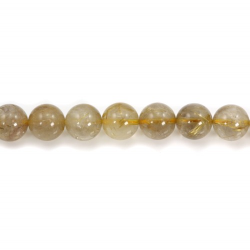 Rutile quartz round 11mm x 40cm