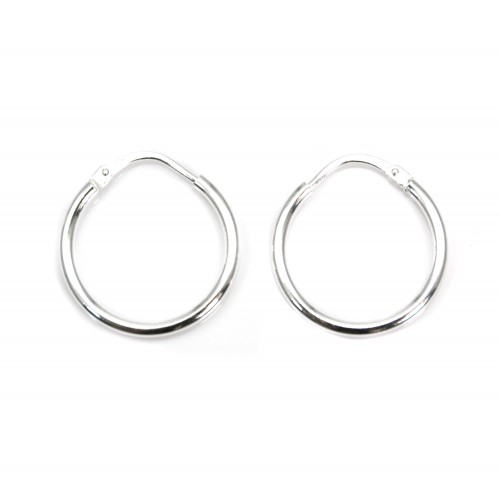 Créole fine 20mm Argent 925 x 2pcs