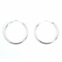 Créole fine 23mm Argent 925  traité anti-ternissement x 2pcs