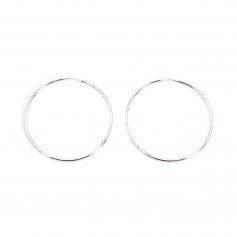 Creola fine 52 mm Argento 925 x 2 pz