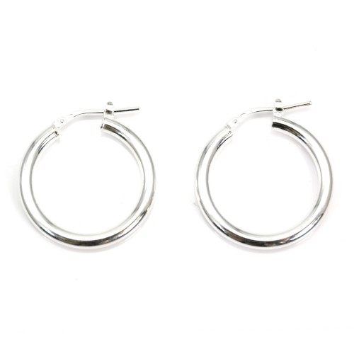 Creole 25mm Silber 925 x 2pcs