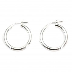 Creole 25mm Silber 925 x 2pcs