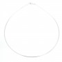 Collier maille oméga 1mm Argent 925  traité anti-ternissement  x 45cm