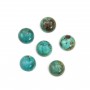 Cabochon chryscolle,en forme de rond 6mm x 2pcs