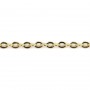 Chaîne ovale doré 1.4x1.9mm x 1M