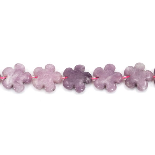 lepidolite en fleur 20mm  x 40cm 