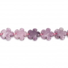 lepidolite en fleur 20mm  x 40cm 