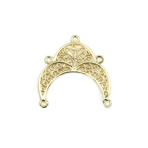  Spacers by "flash" Gold on brass 23x23.5mm  x1pc