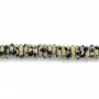 Jaspe dalmatien rondelle Heishi 2x6mm x 39cm