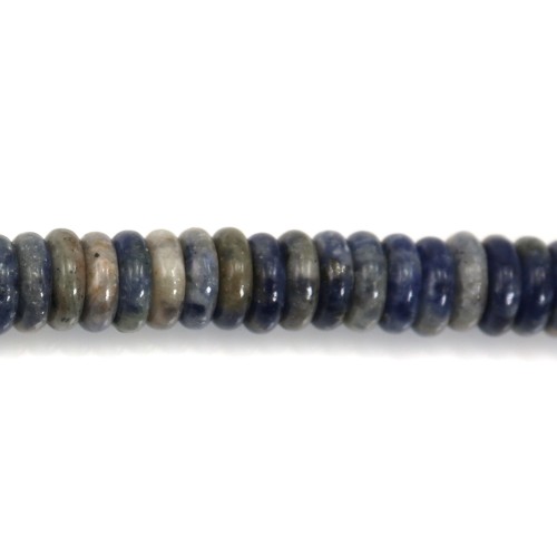 Heishi Sodalite 2x6mm x 39cm
