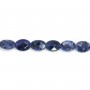 Sodalite oval facetada 10x14mm x 40cm